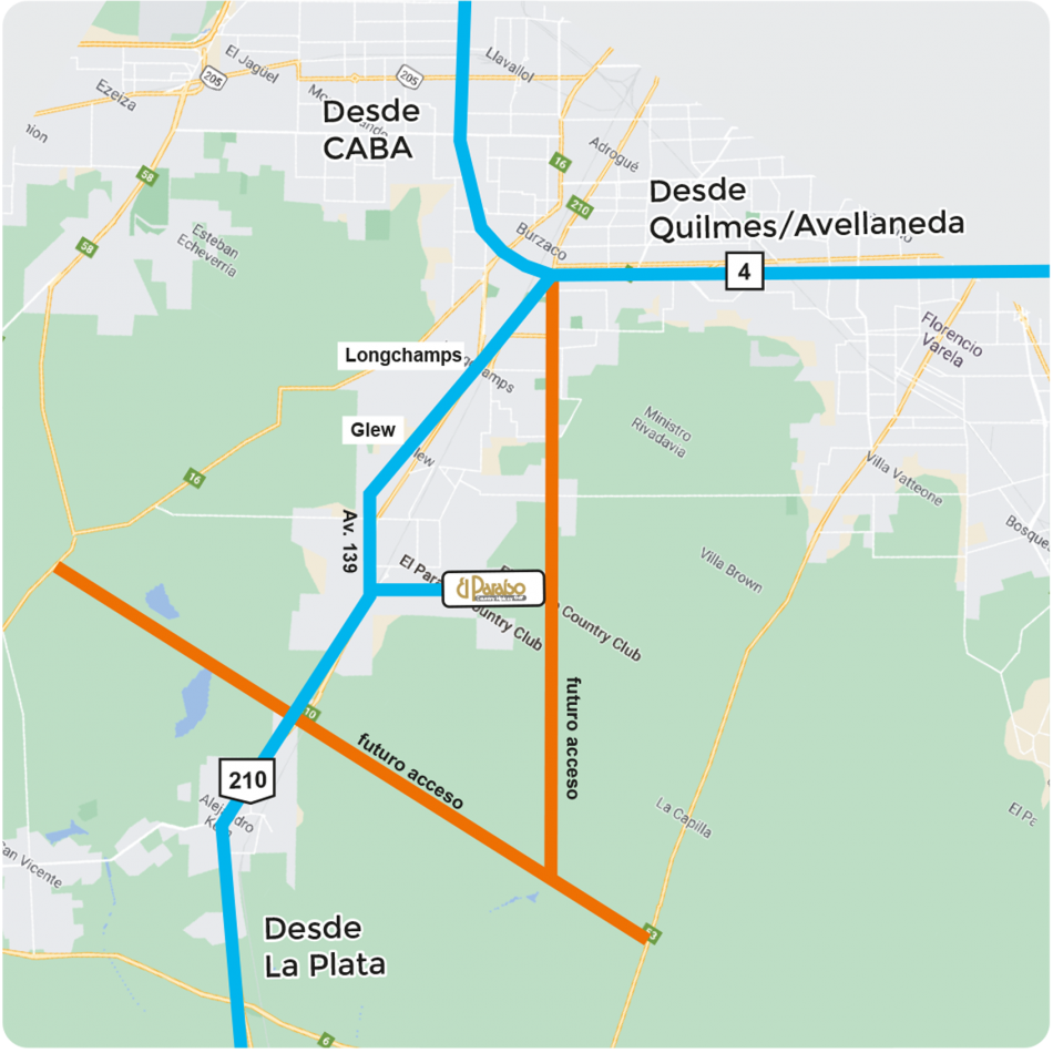 Gran lote en excelente country: el paraiso. Ubicado en Av. Soberania Nacional, Guernica