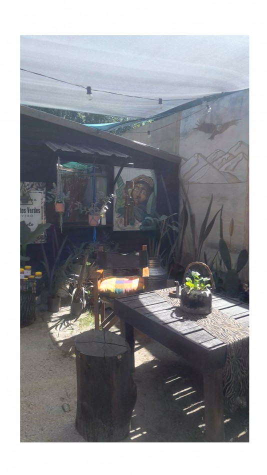 VENTA CABAÑA 2 AMBIENTES MAS VIVERO 
