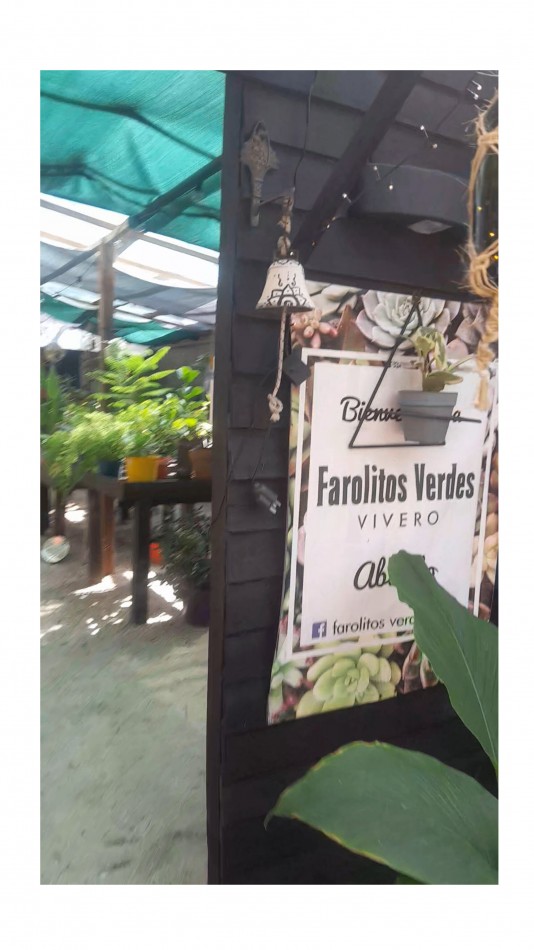 VENTA CABAÑA 2 AMBIENTES MAS VIVERO 