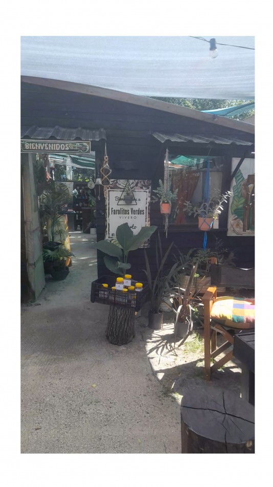 VENTA CABAÑA 2 AMBIENTES MAS VIVERO 
