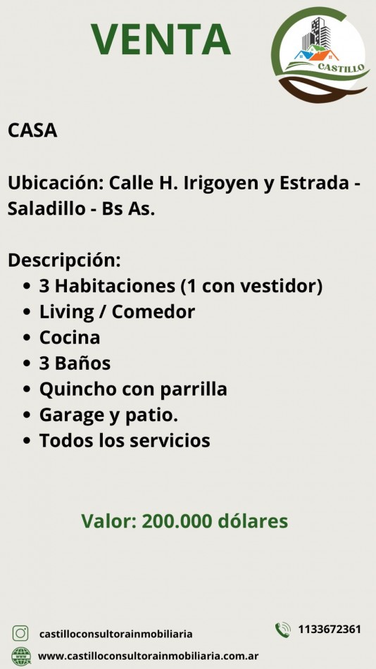 Casa 7 amb - Saladillo