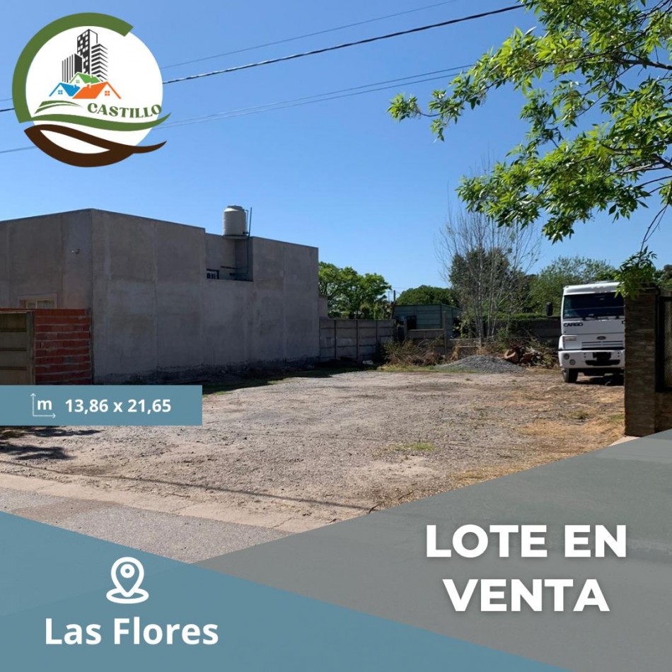 Lote de 13,86 x 21,65 - Las Flores