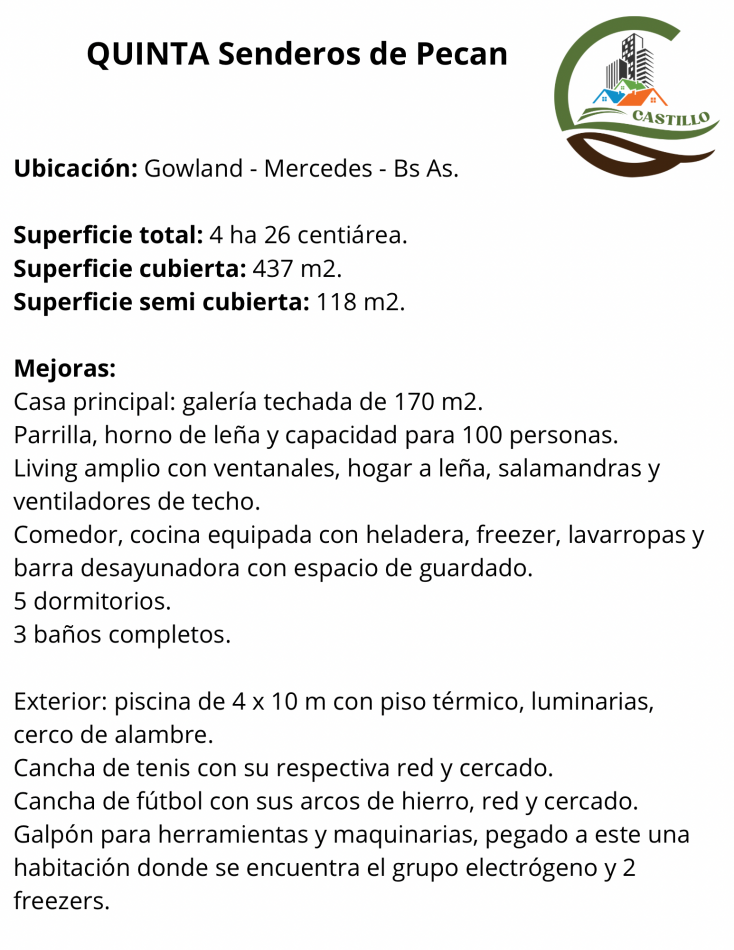 Quinta 4ha - Mercedes