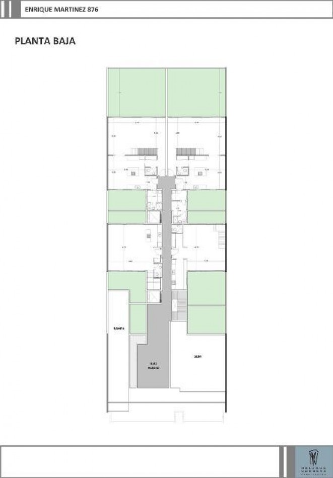 Proyecto muy luminoso y con amplios ambientes Balcones aterrazados, jardin o terrazas propias todos con parrilla