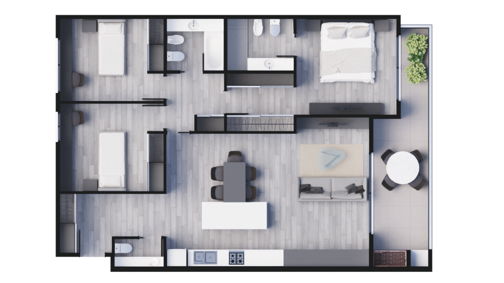 Lanzamiento proyecto PLAZA ECHEVERRIA - 3 con balcones aterrazados - FULL AMENITIES