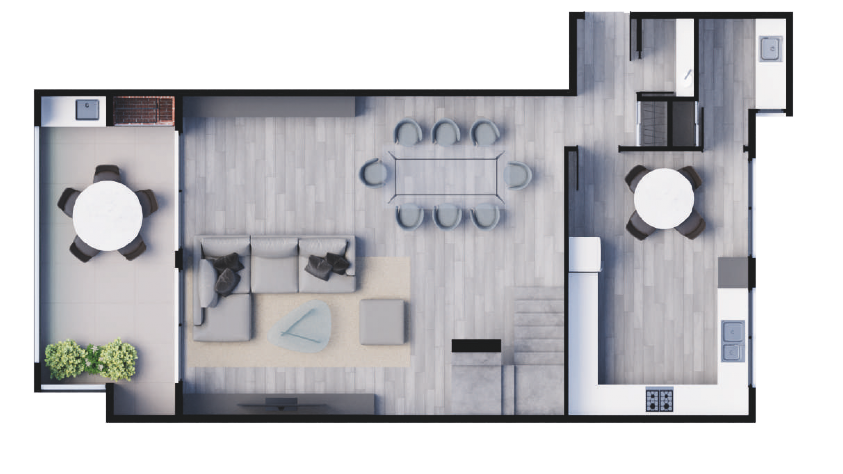 Lanzamiento proyecto PLAZA ECHEVERRIA - 3 con balcones aterrazados - FULL AMENITIES