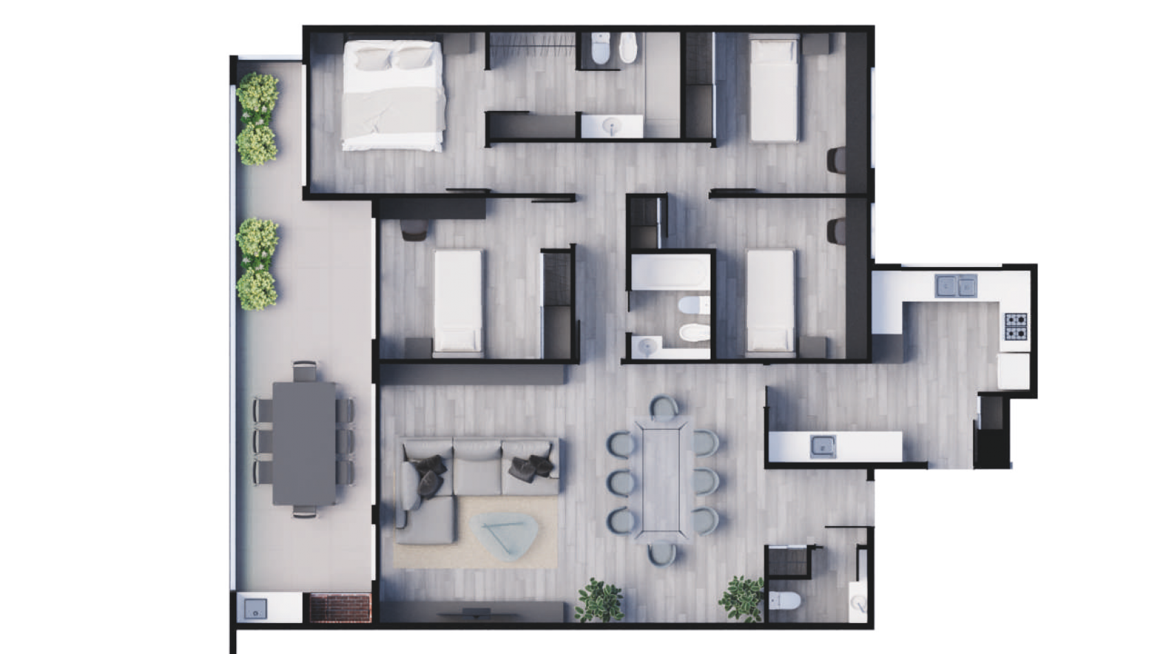 Lanzamiento proyecto PLAZA ECHEVERRIA - 3 con balcones aterrazados - FULL AMENITIES