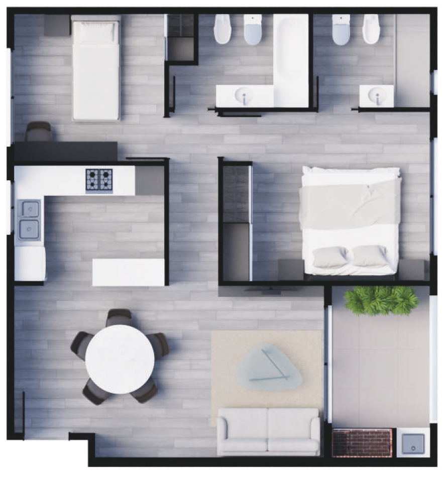 Lanzamiento proyecto PLAZA ECHEVERRIA - 3 con balcones aterrazados - FULL AMENITIES