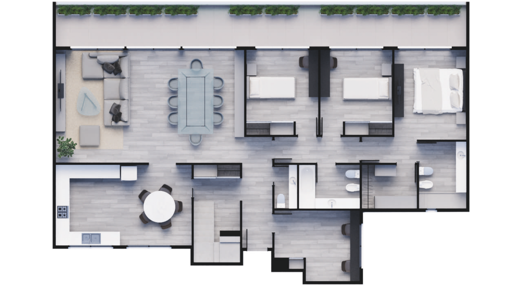 Lanzamiento proyecto PLAZA ECHEVERRIA - 3 con balcones aterrazados - FULL AMENITIES