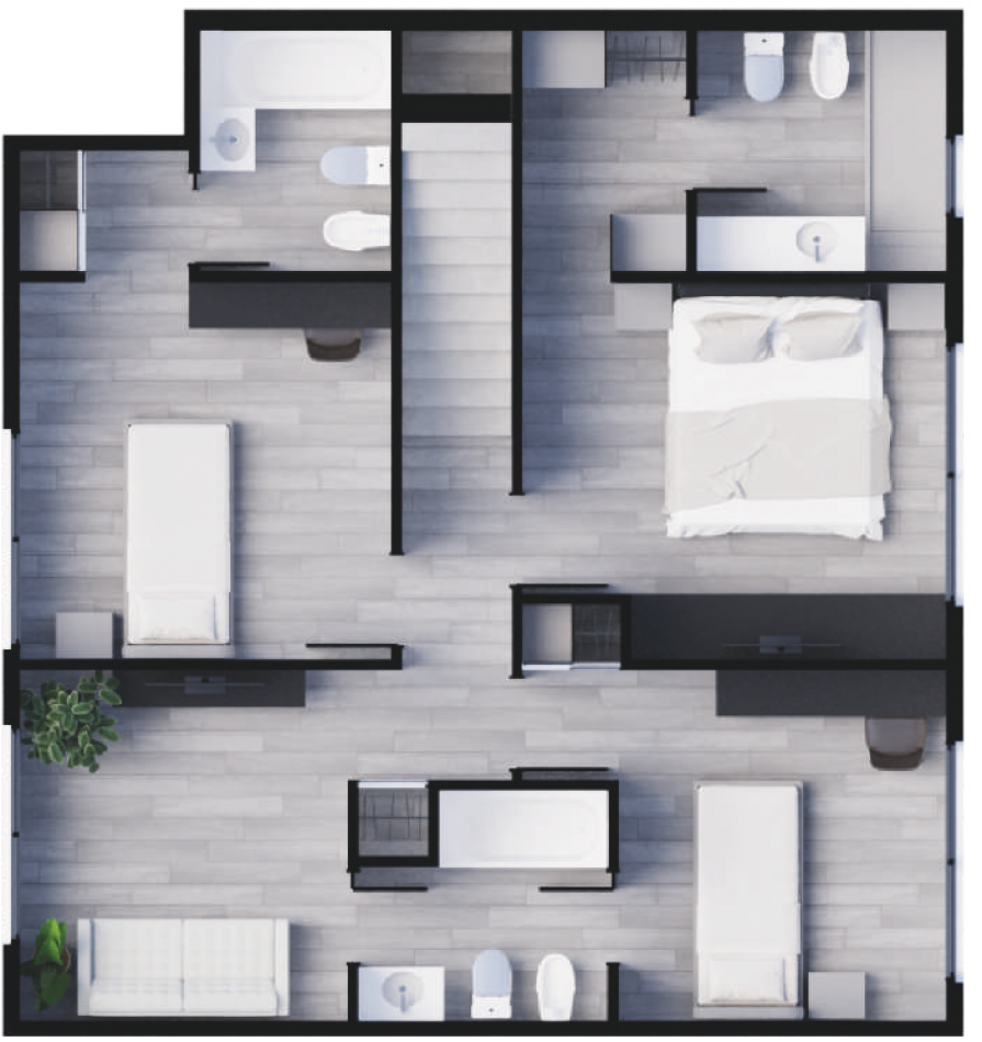 Lanzamiento proyecto PLAZA ECHEVERRIA - 3 con balcones aterrazados - FULL AMENITIES