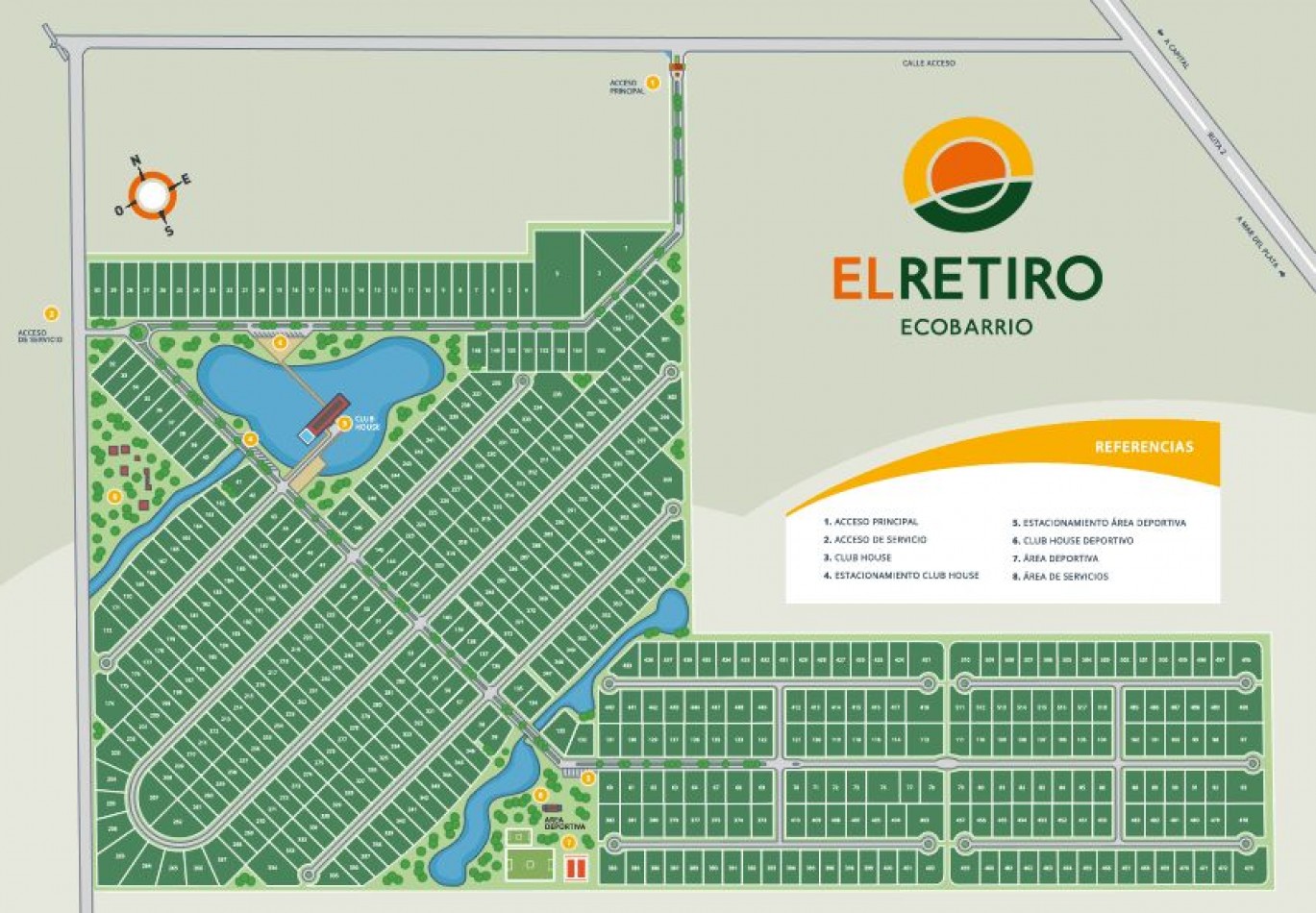 LOTE DE 1100 M2 "EL RETIRO" - ECOBARRIO RUTA 2 KM 76