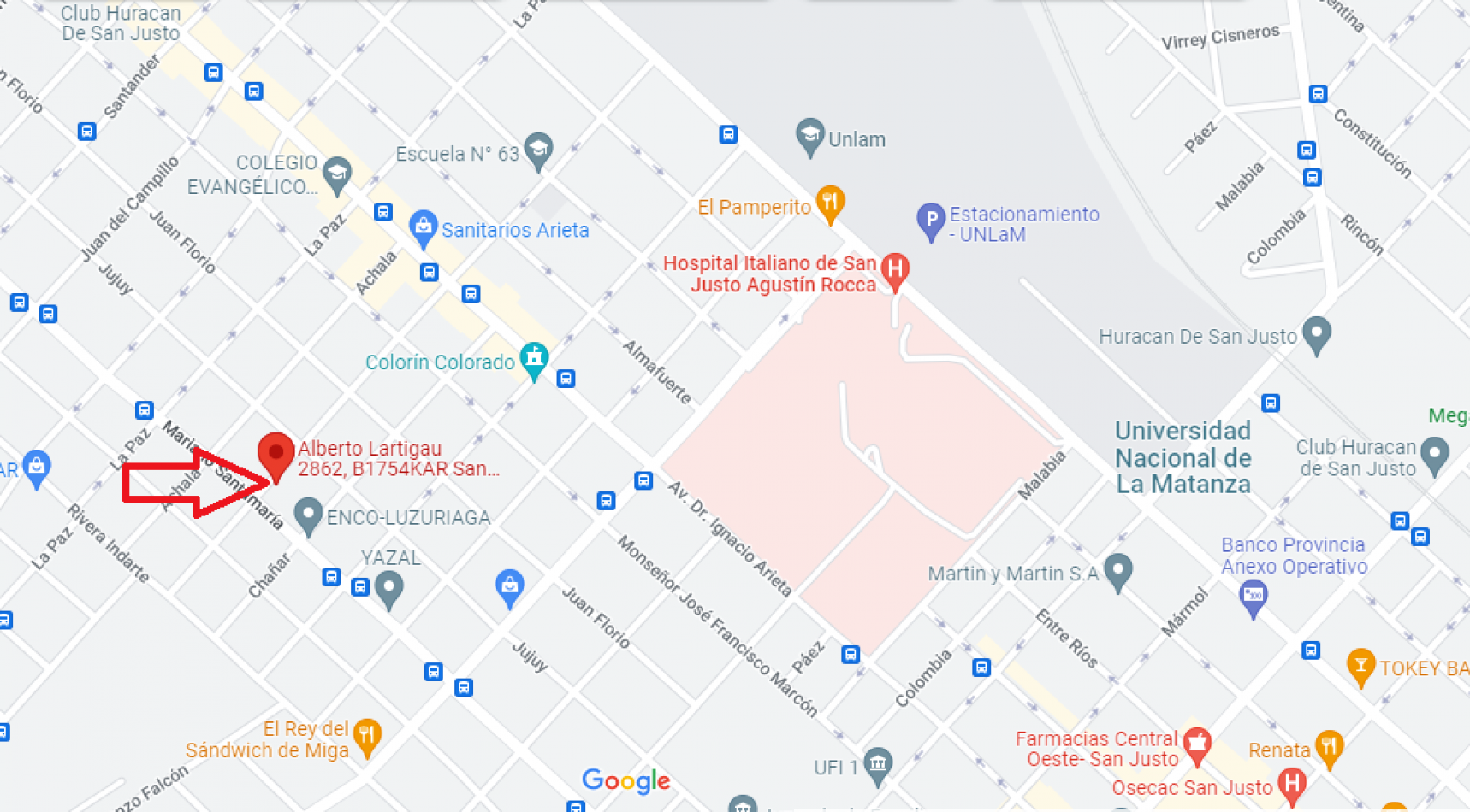COCHERA VENDO EN SAN JUSTO 