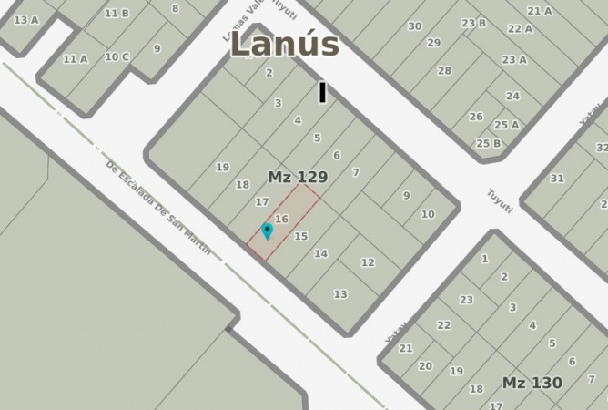LOTE DE 8,66M X 28,10 M, SUPERFICIE 243M2, SOBRE AVENIDA REMEDIOS DE ESCALADA. LANUS OESTE.