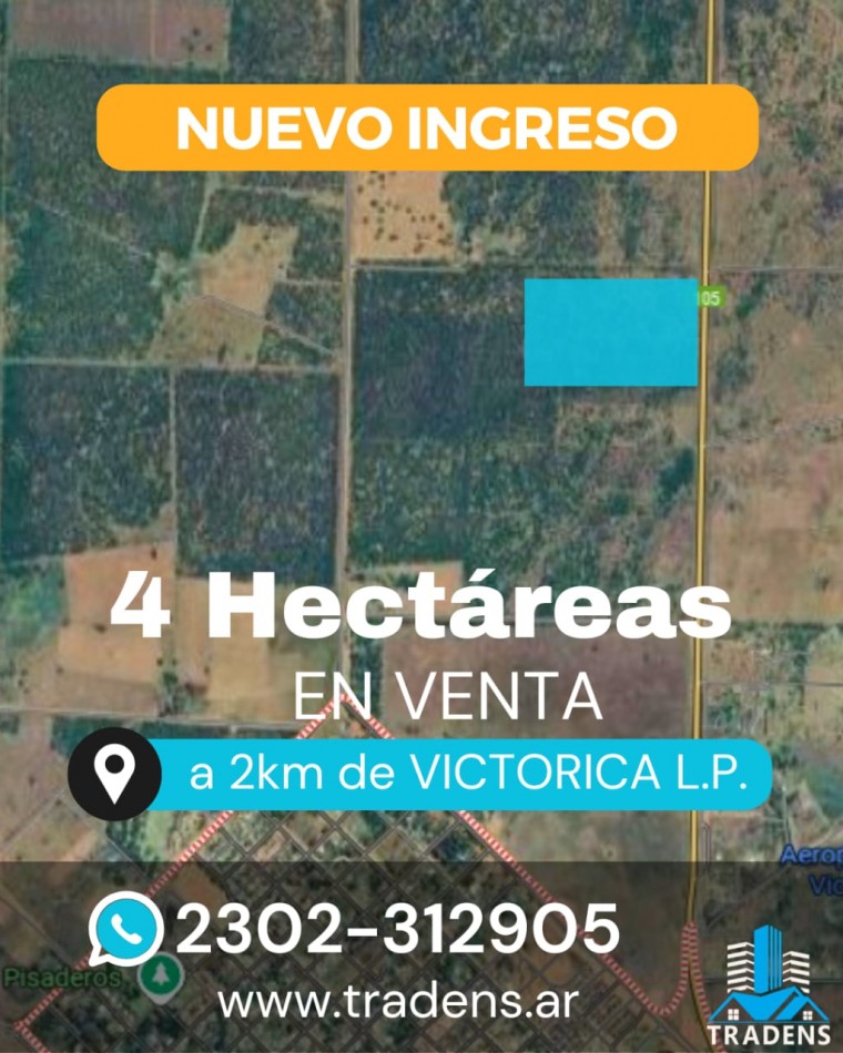 CHACRA EN VICTORICA - EXCEPCIONAL OPORTUNIDAD!