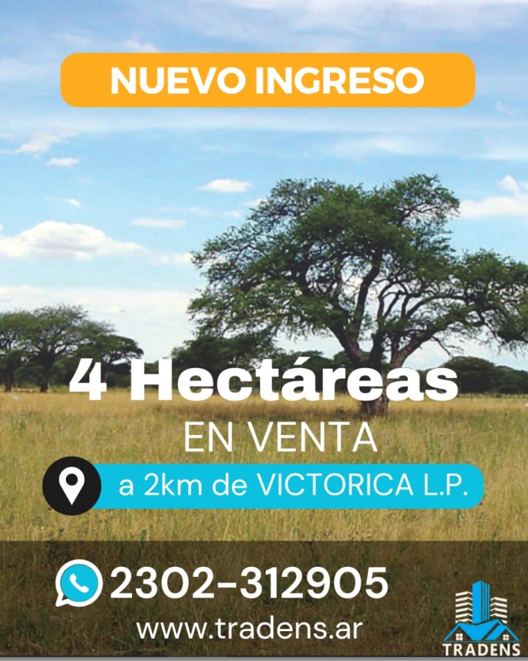 CHACRA EN VICTORICA - EXCEPCIONAL OPORTUNIDAD!