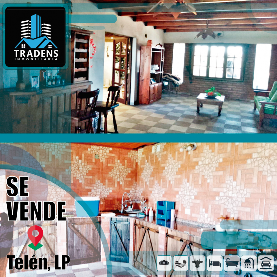 TELEN: CHACRA C/ CHALET y EQUIPAMENTO - 44 HAS. -